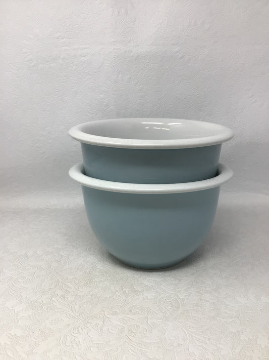 Set of 2 Light Blue Corning Ware Bowls