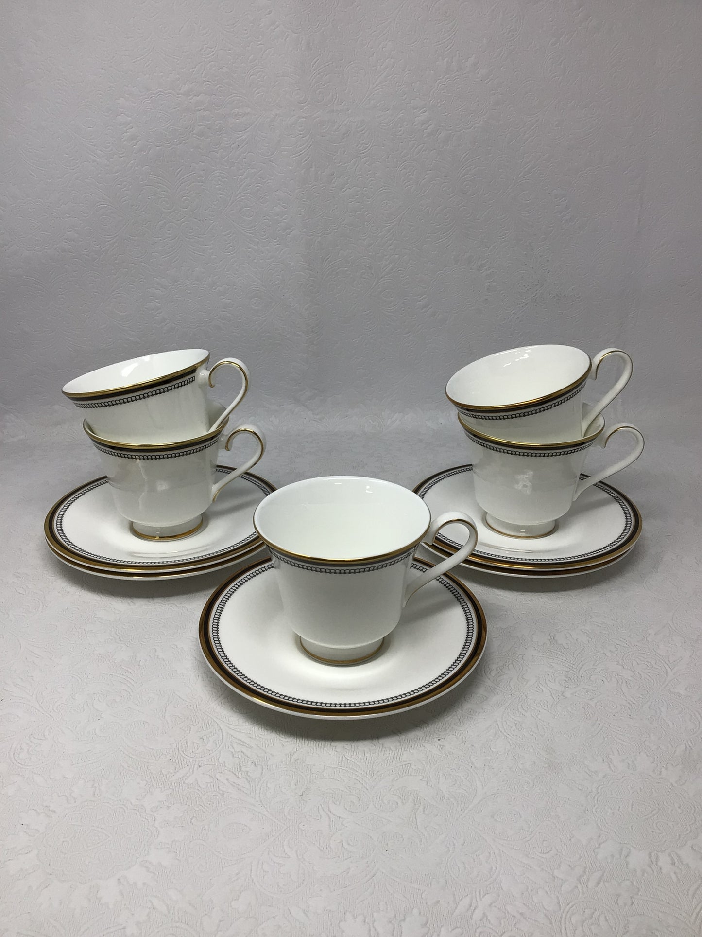 Royal Doulton Pavanne Teacups Set of 5