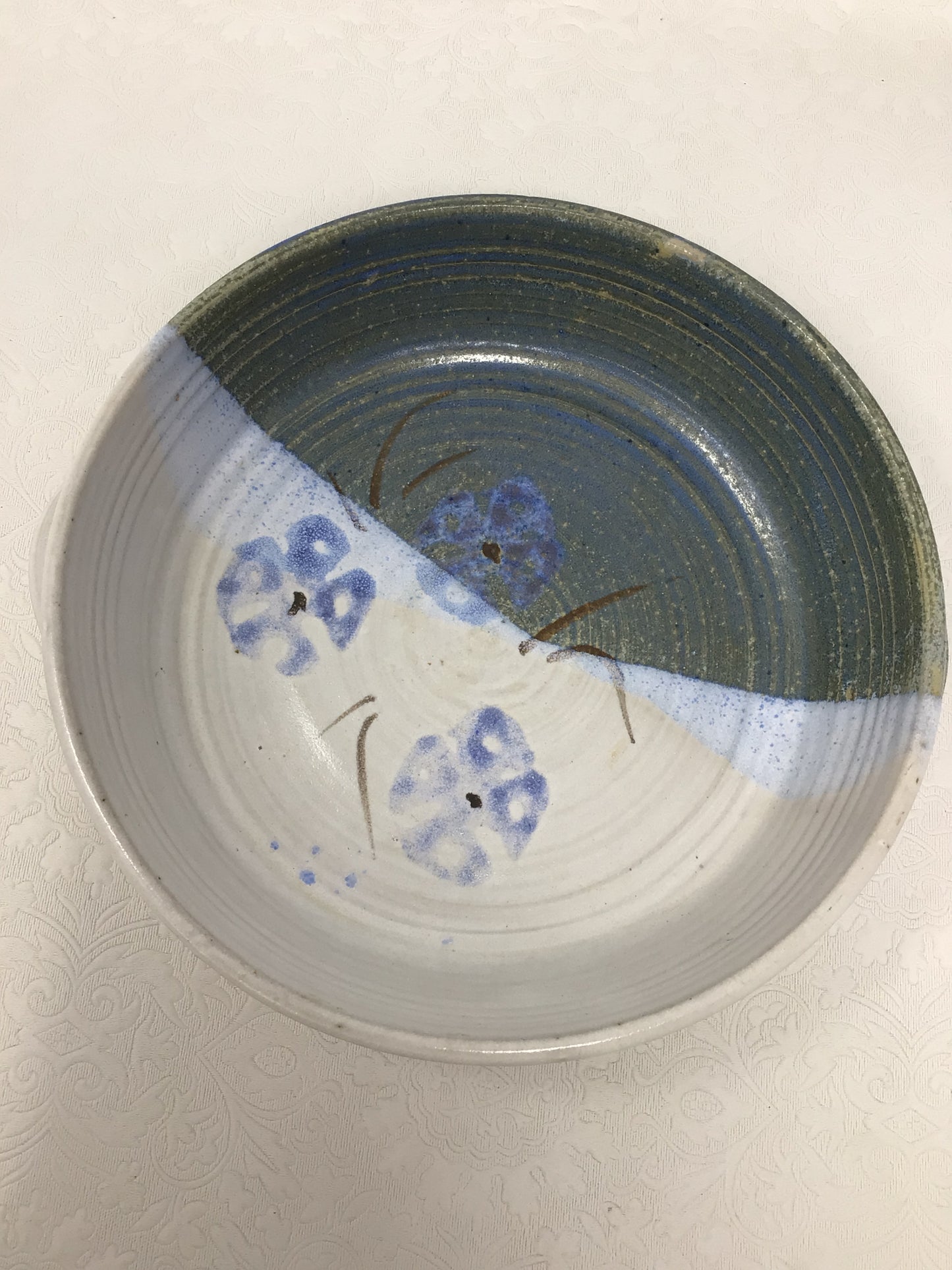 Handmade Two-Toned Pottery Bowl