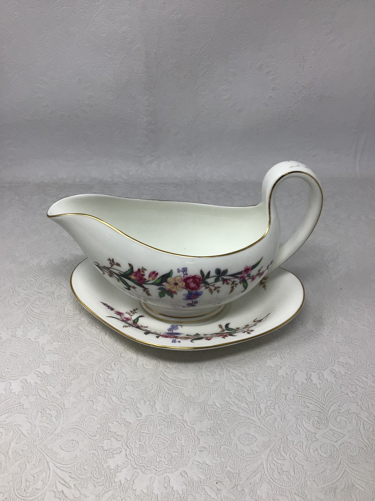 Wedgwood Devon Sprays Gravy Boat