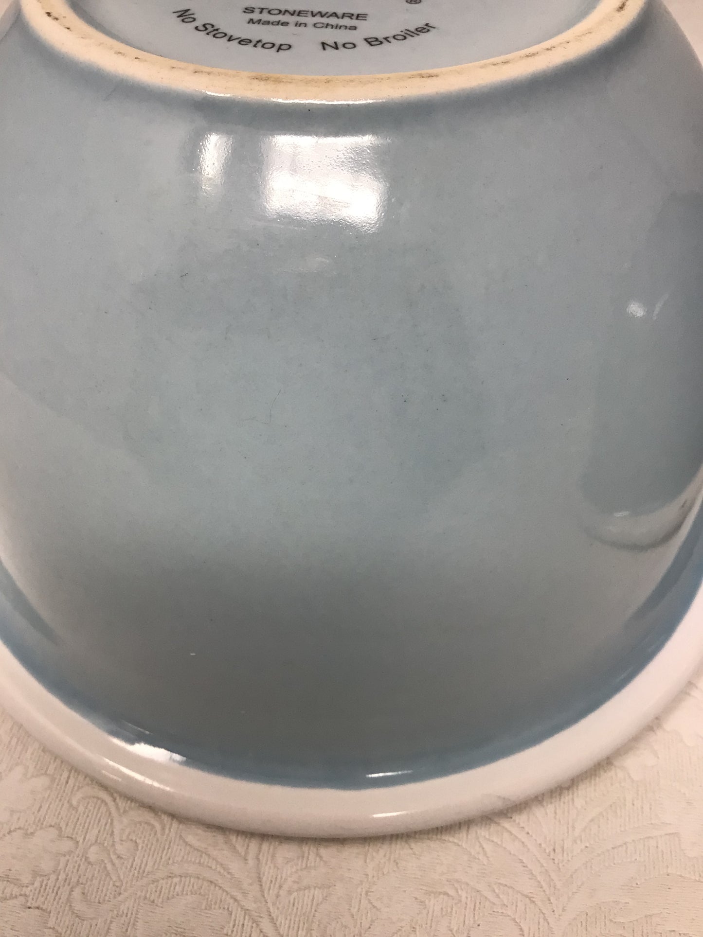 Set of 2 Light Blue Corning Ware Bowls