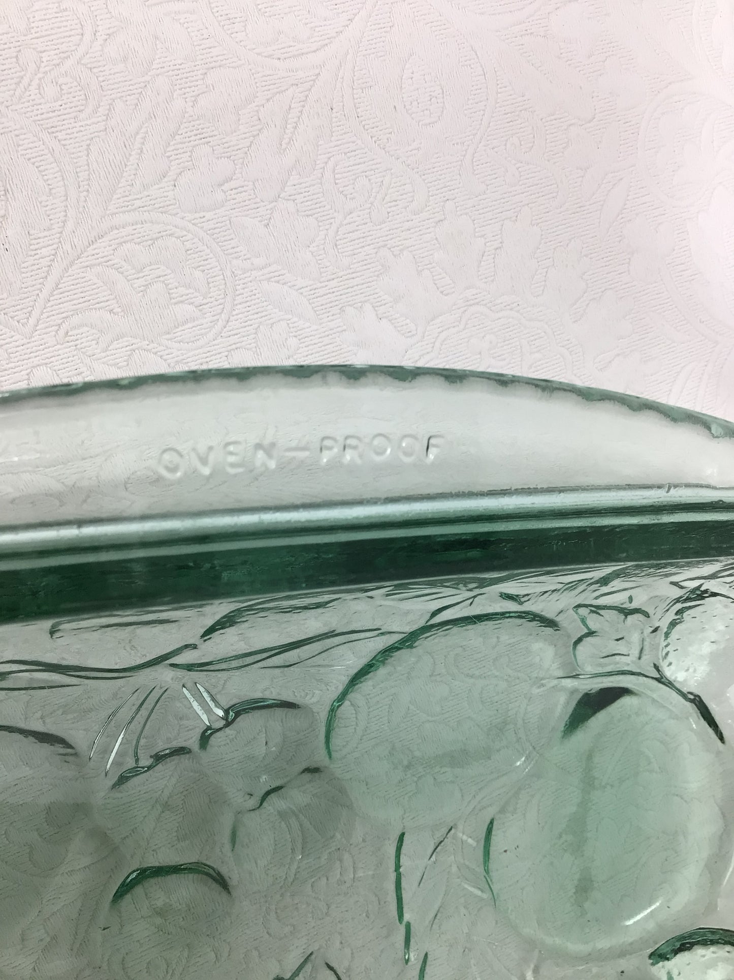 Vintage Libby Green Glass Casserole Dish