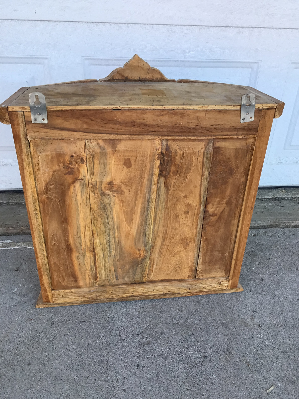 Vintage Wall Mounted Small Wood Cabinet