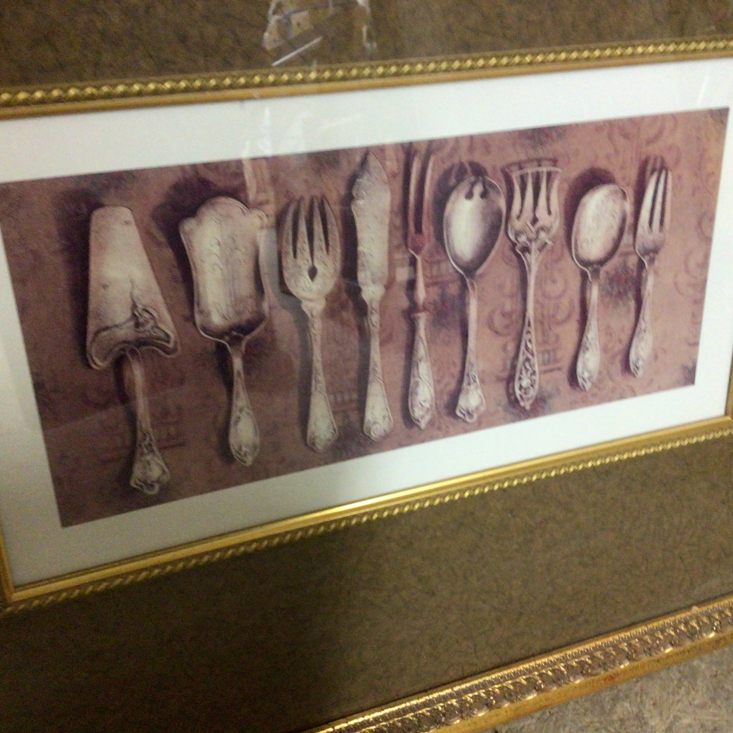 Framed and Matted Art Print “ Silverware”