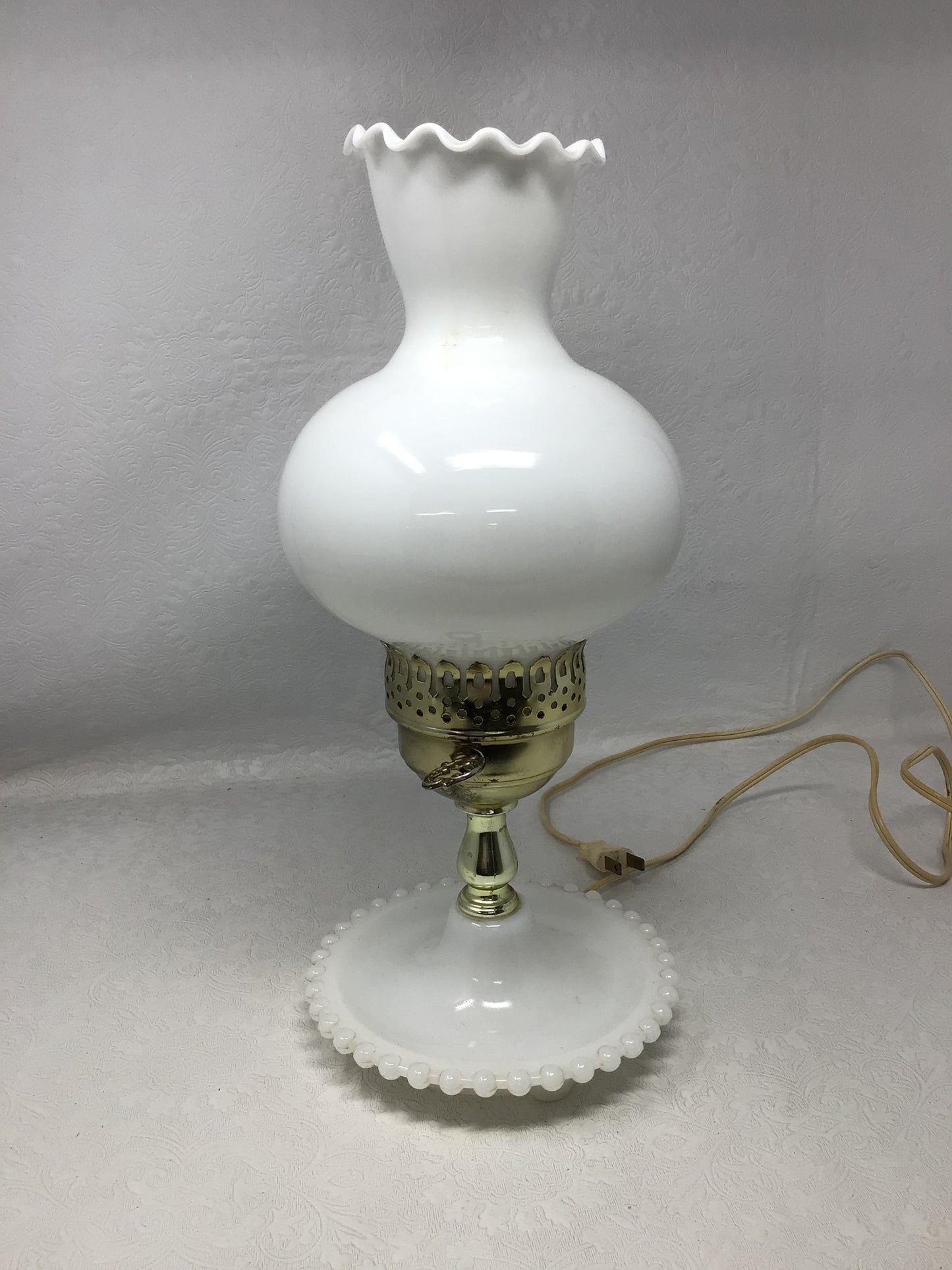 Vintage Electrified Hurricane Table Lamp