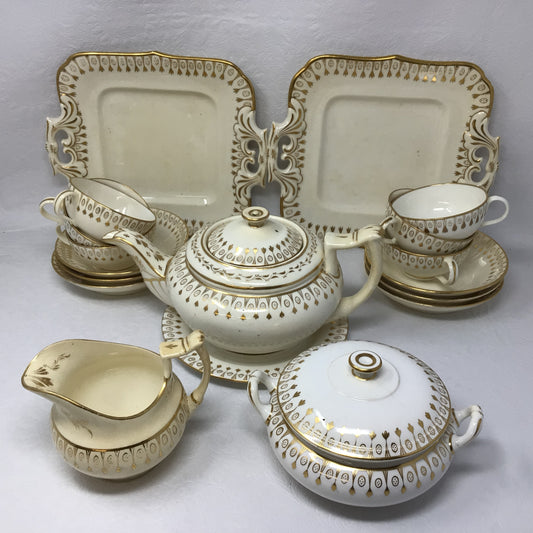 Rare Find! 1820’s Antique Early Bloor Derby Tea Service