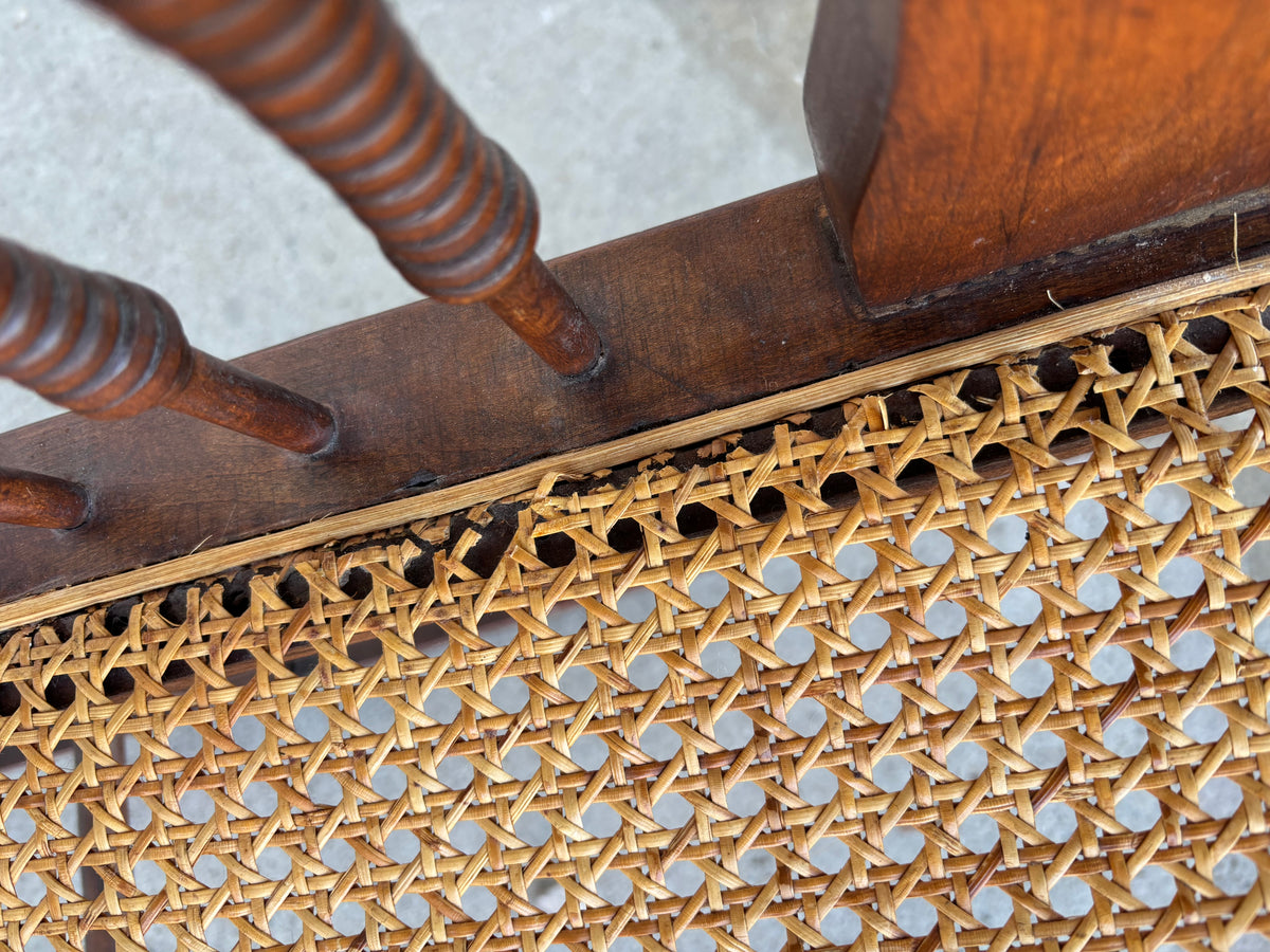Antique Cane Seat Rocking Chair