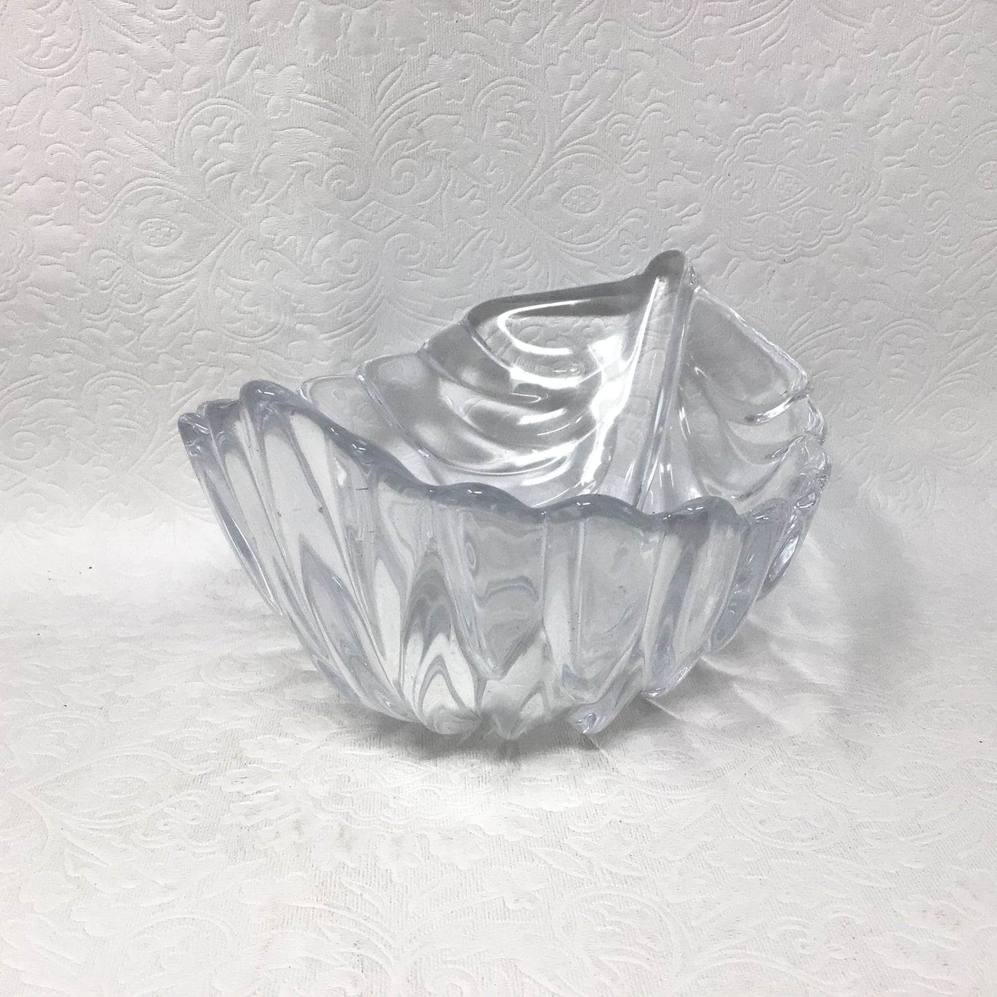 Vintage Bowring Glass Leaf Bowl