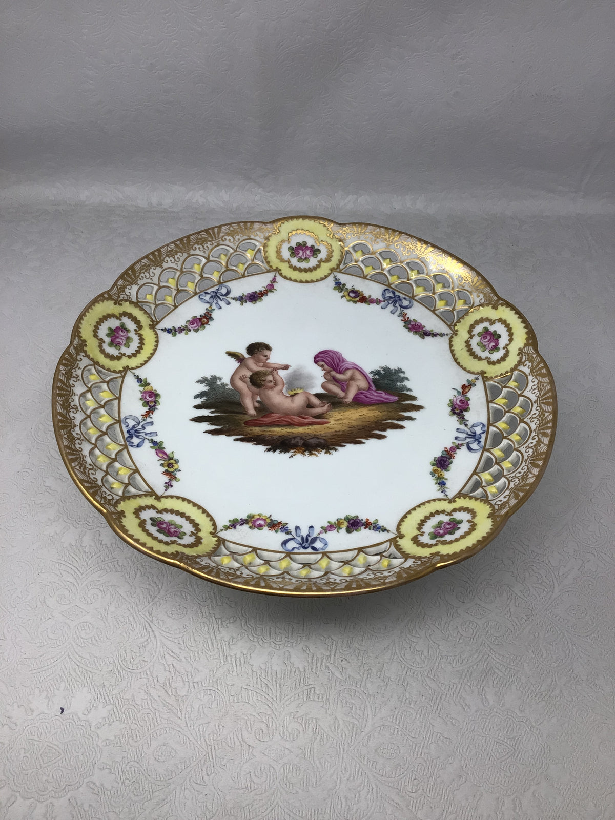Vintage Carl Thieme Porcelain Pedestal Compote