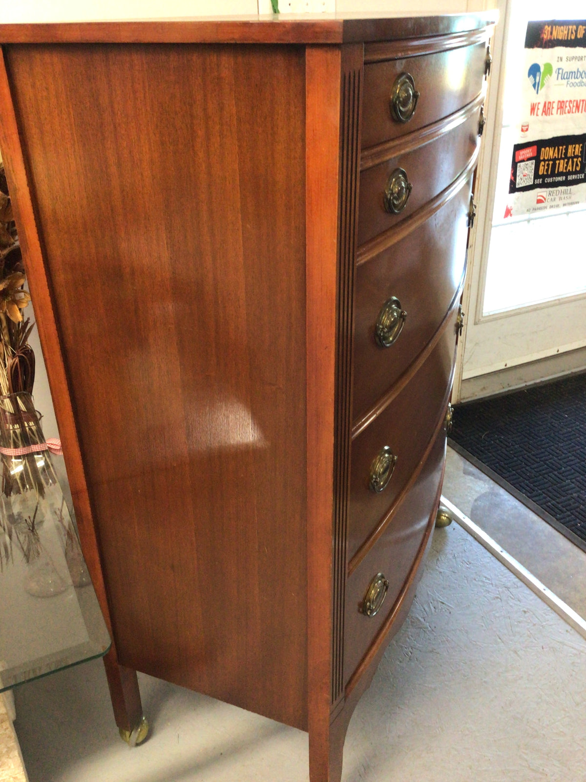 Vintage Mahogany Coloured Tallboy Dresser