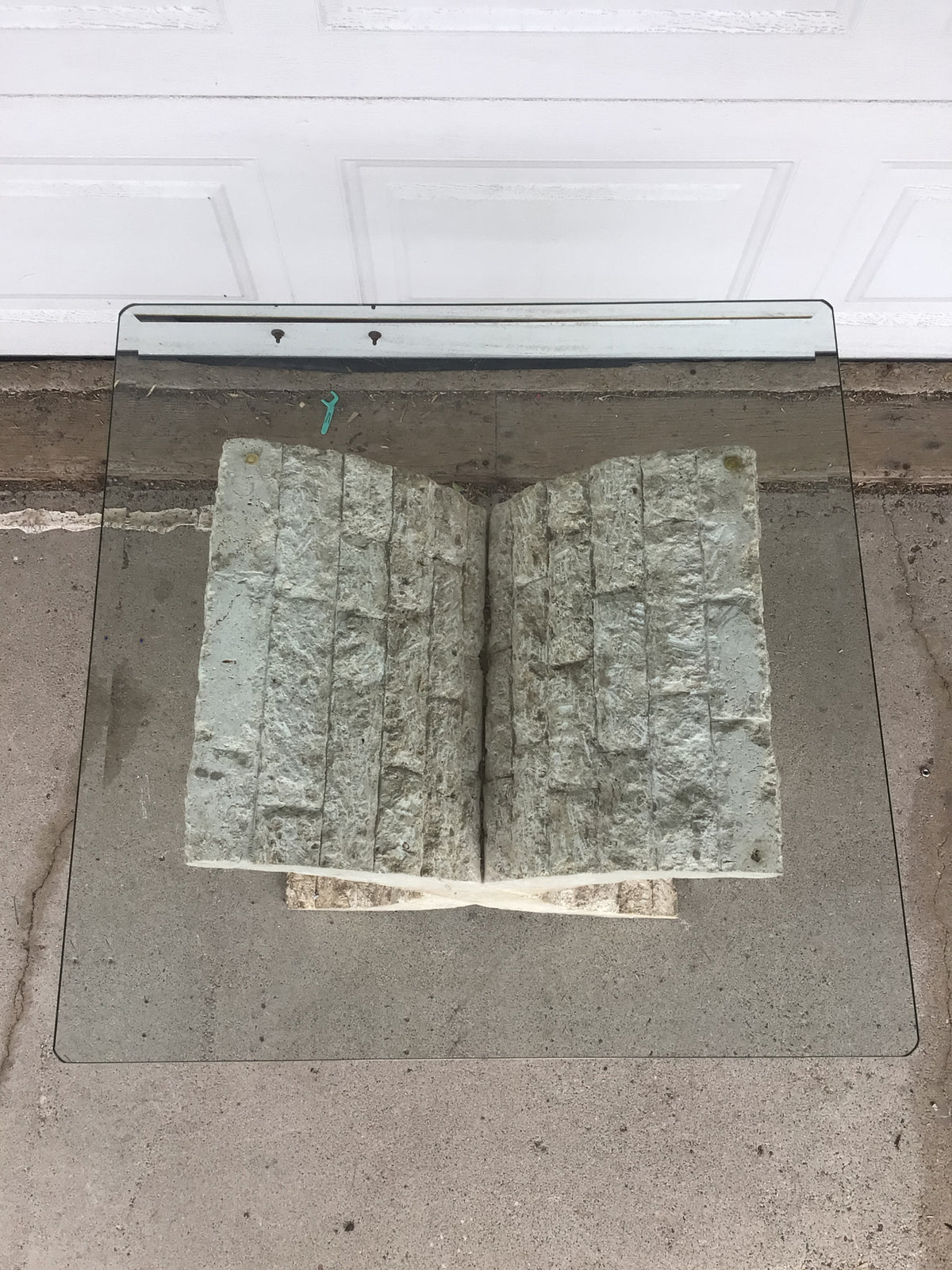 Vintage Tessellated Stone End Table