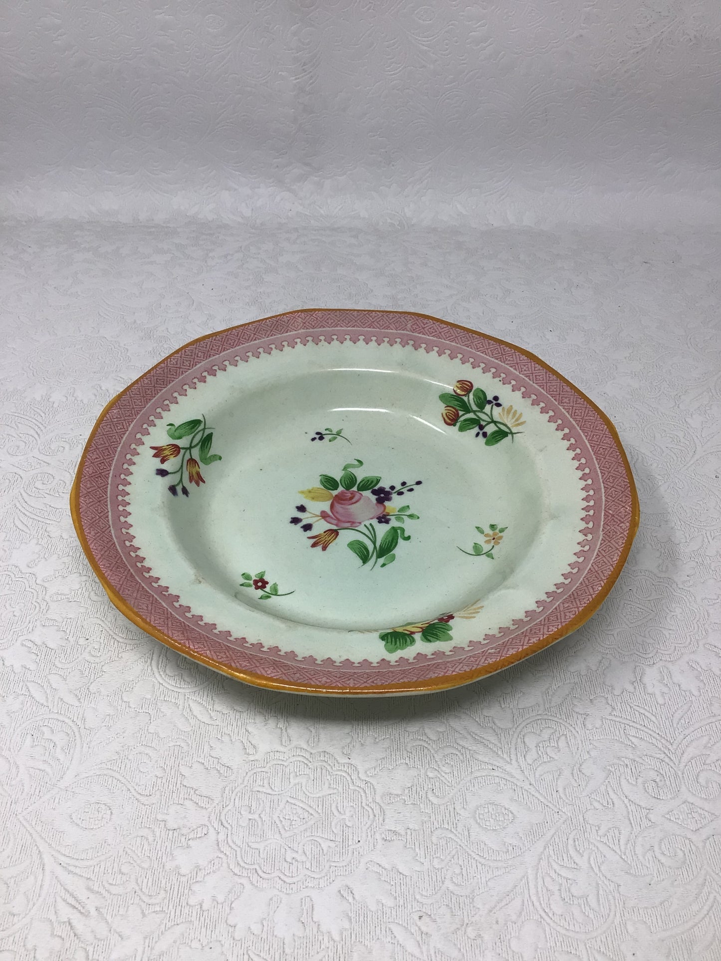Adams Calyx Ware “Lowestoft” Soup Bowl