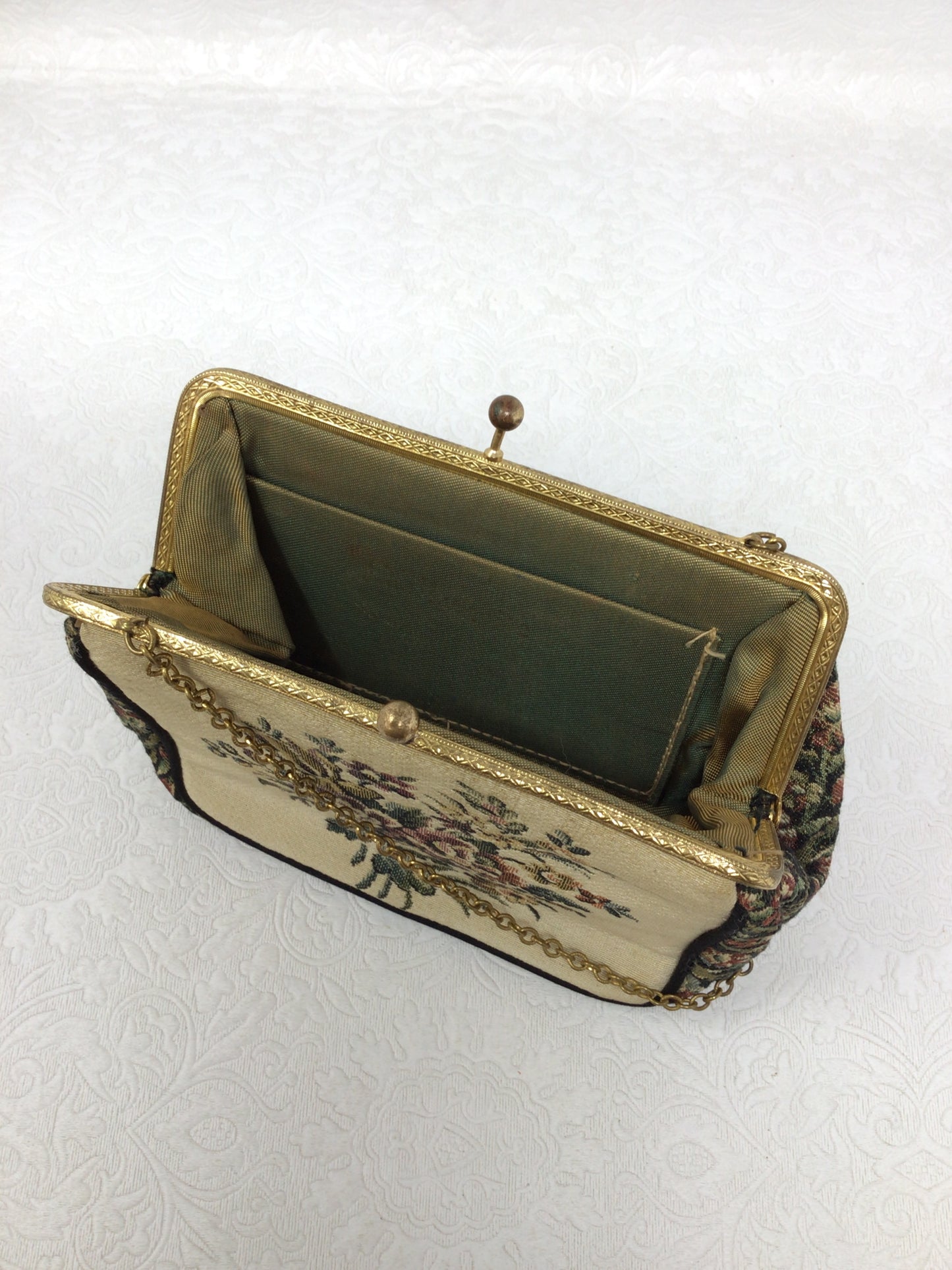 Vintage French Tapestry Purse