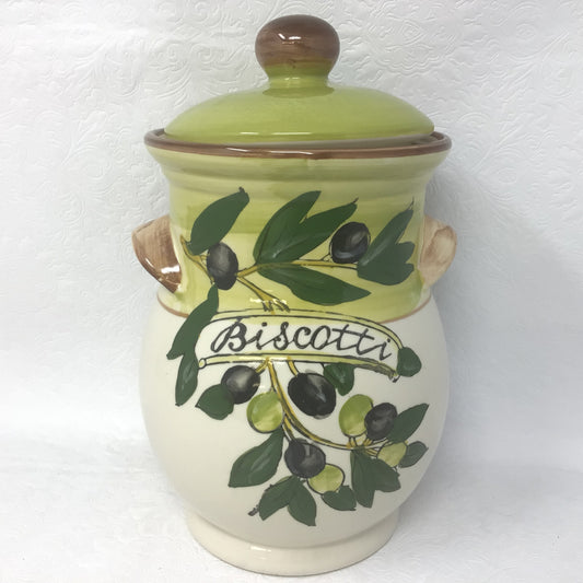 Ceramic Biscotti Jar