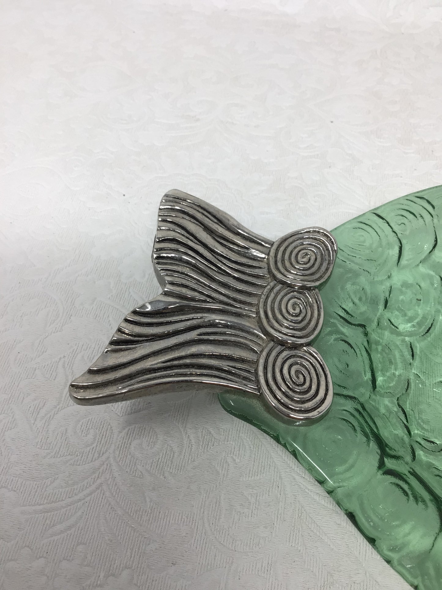 Glass Fish Serving Dish