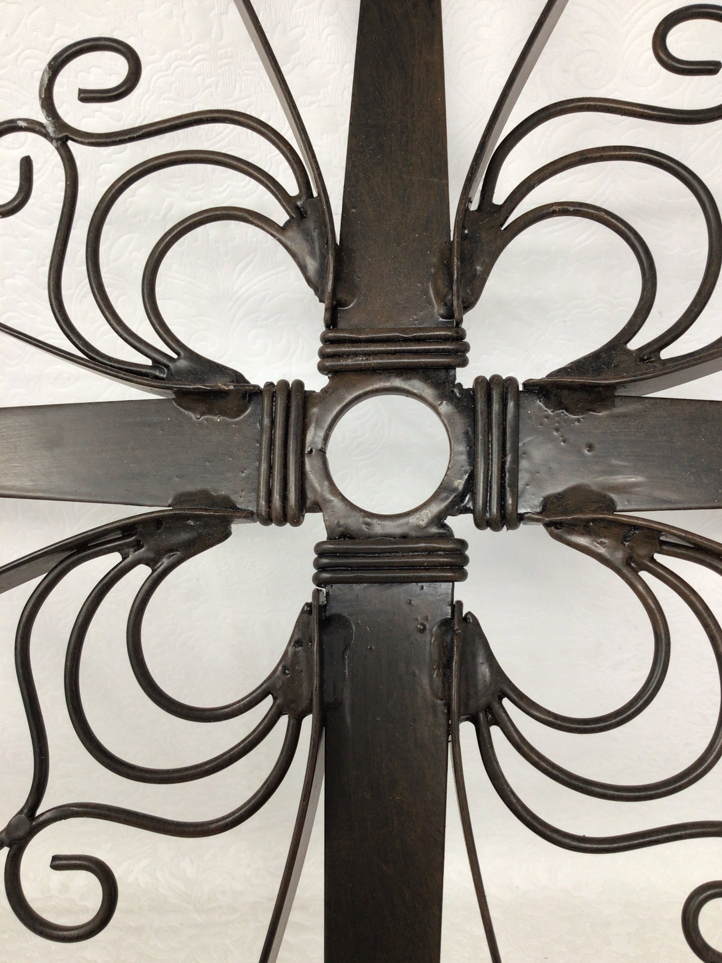 Metal Cross Sconce