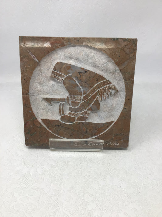 Carved Marble Relief Plaque