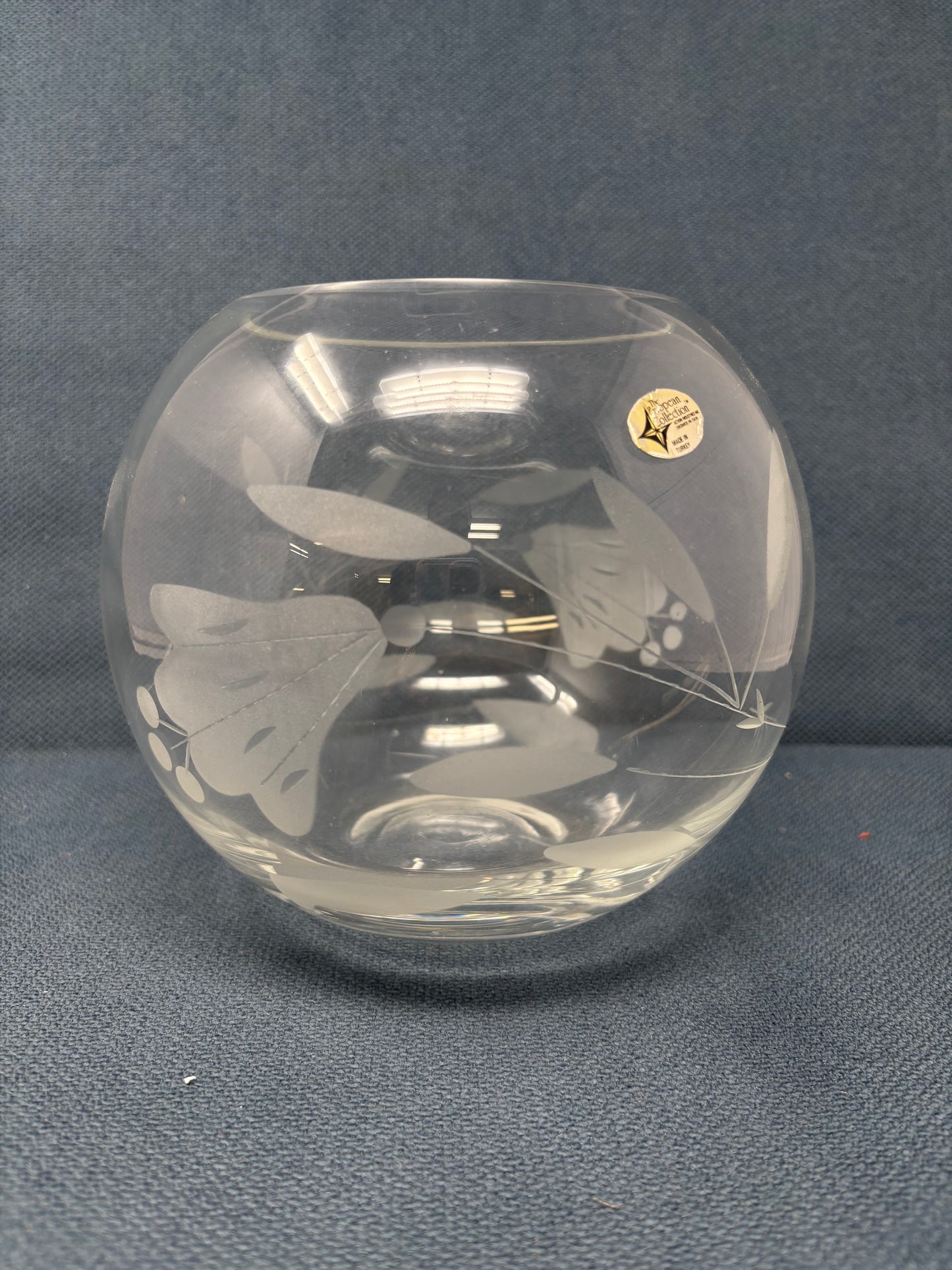 European Collection Clear Crystal Vase from Turkey
