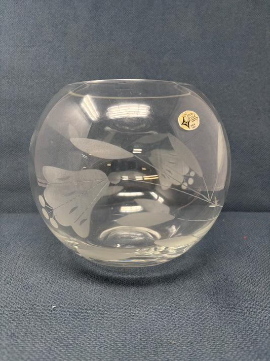 European Collection Clear Crystal Vase from Turkey