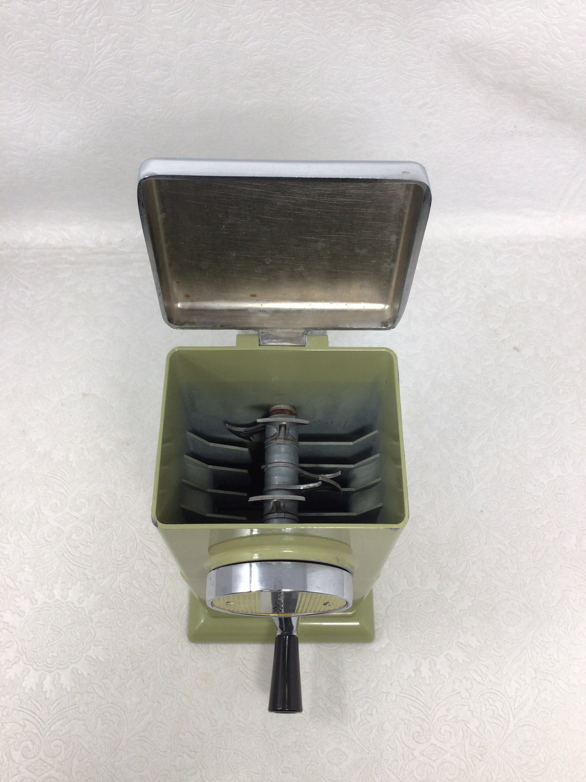 Vintage 1950s Rival Ice-O-Mat Manual Hand-Crank Ice Crusher