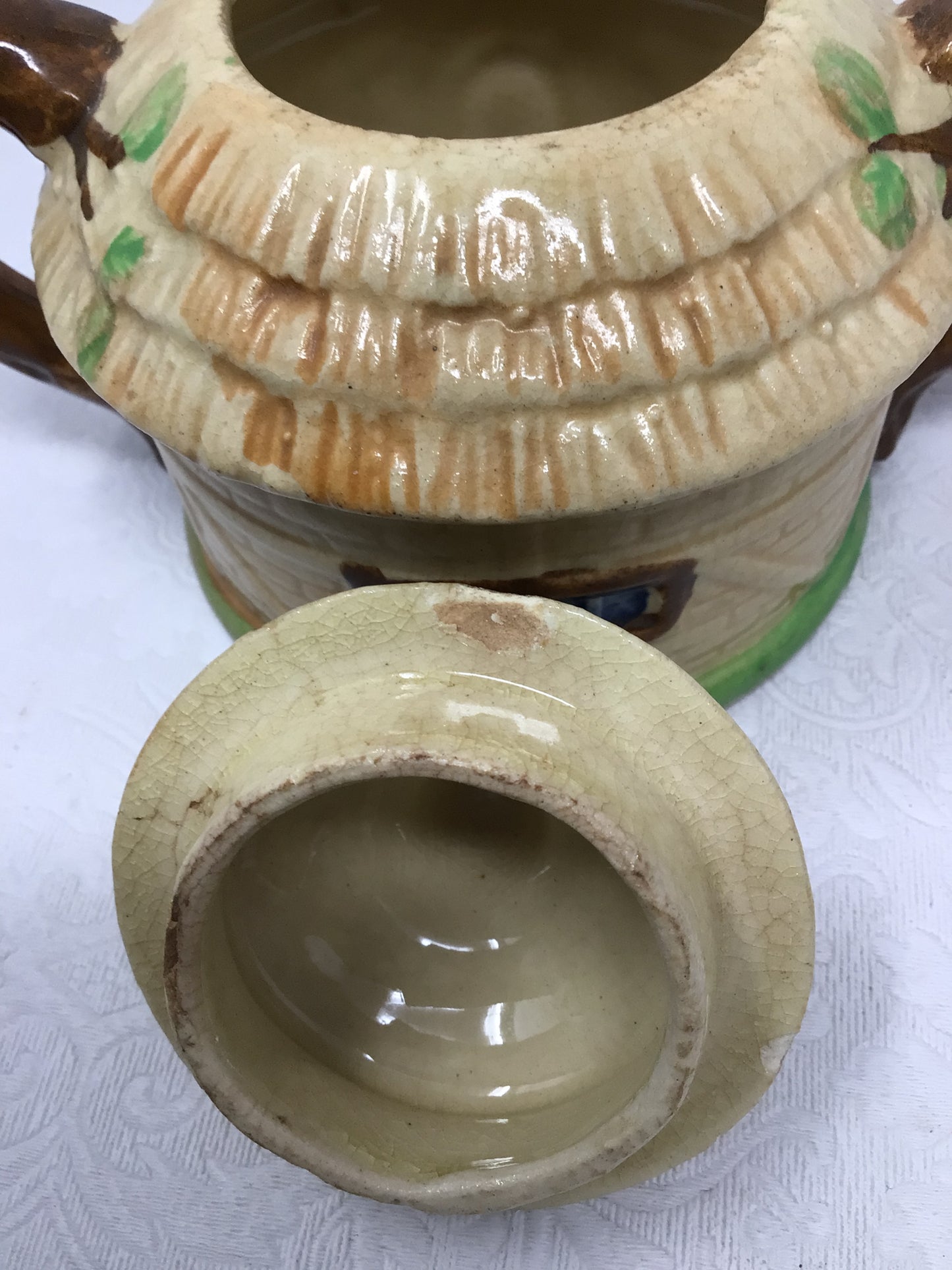 Vintage Ceramic Cottage Ware Sugar and Creamer Set