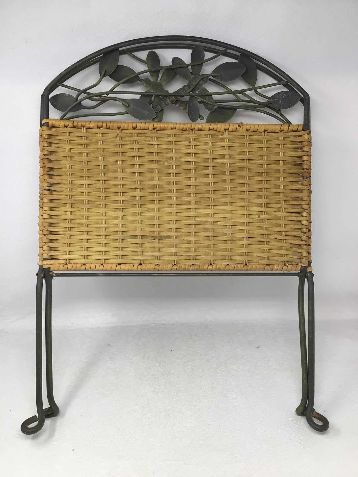 Wicker Newspaper Stand