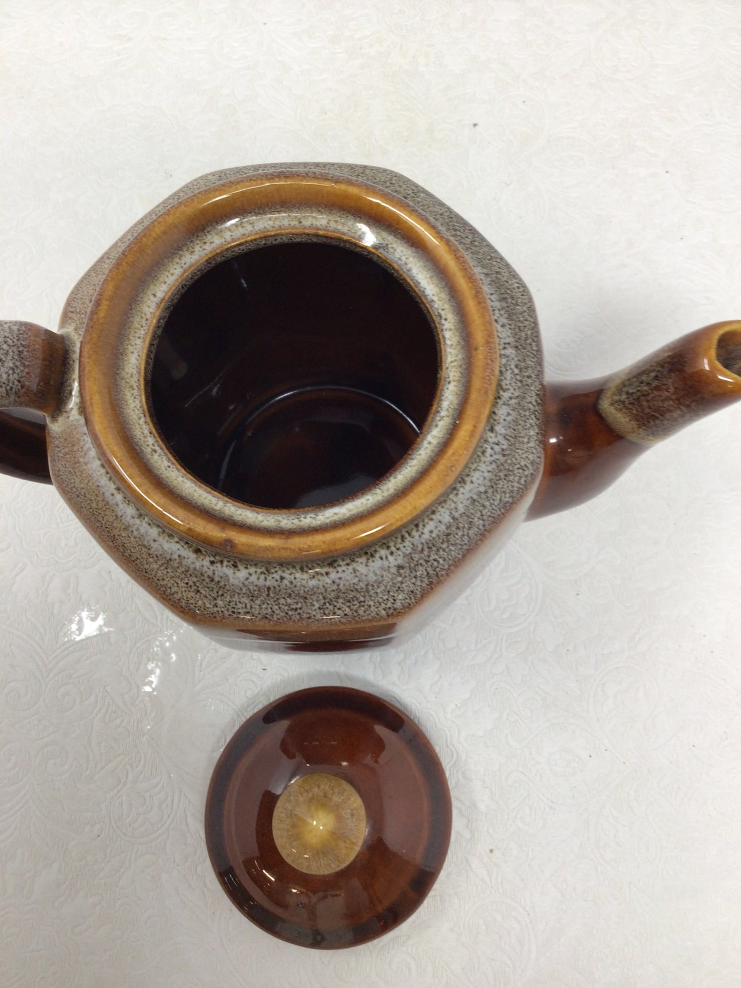 Brown Drip Glaze Teapot