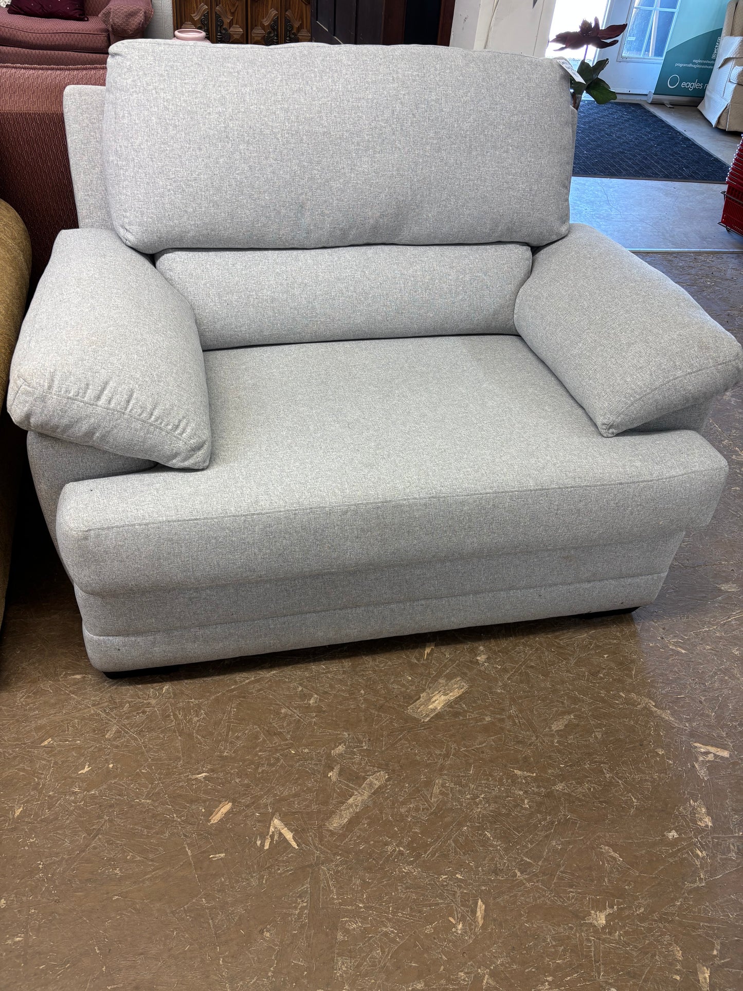 Oversized Grey Chair