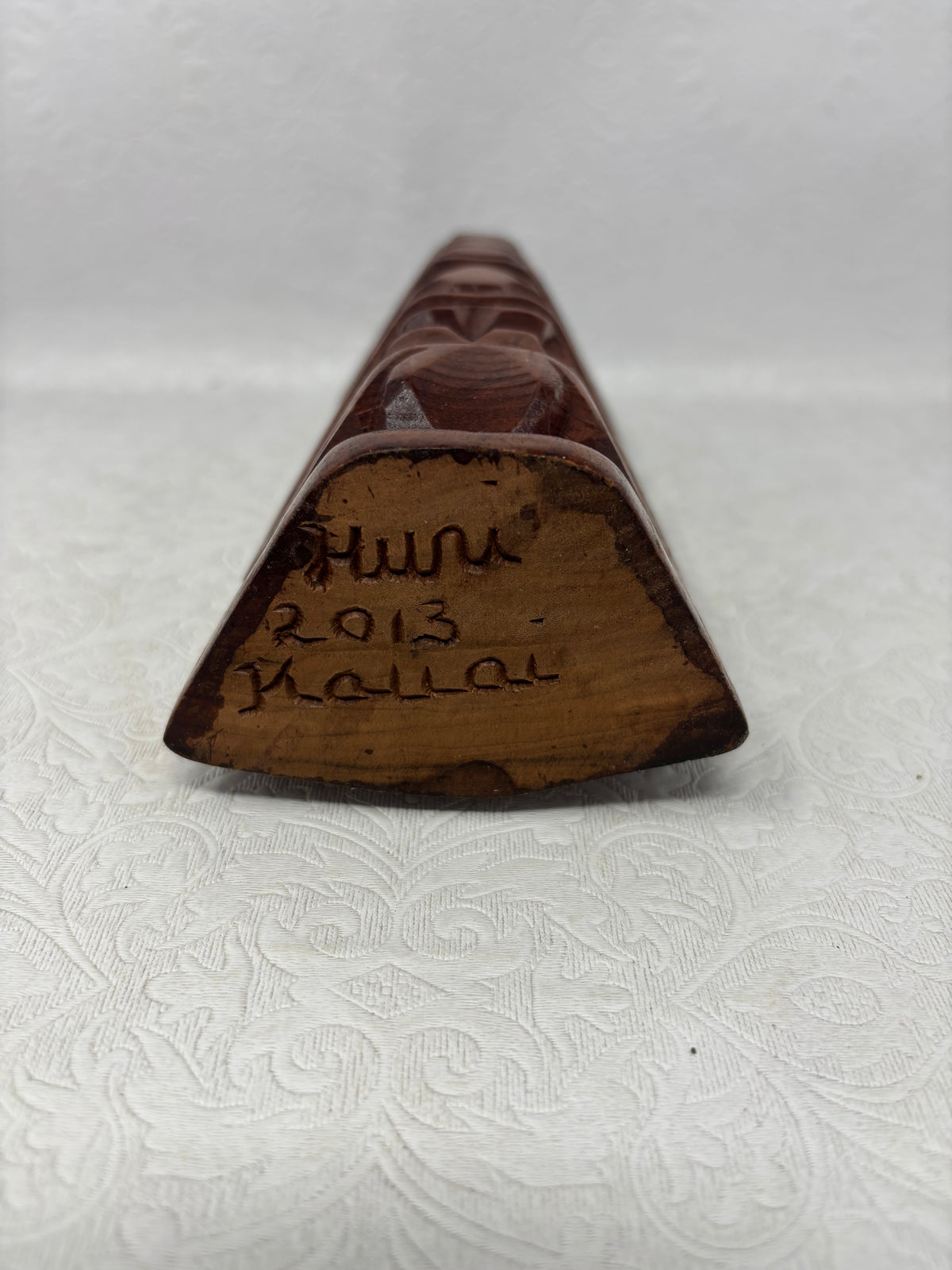Hand-carved Wooden Tiki Figure
