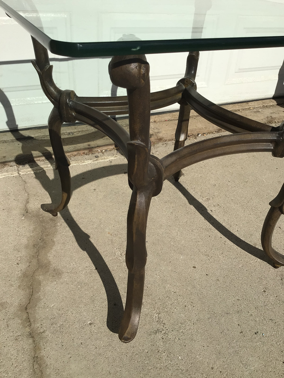 Glass Top Side Table