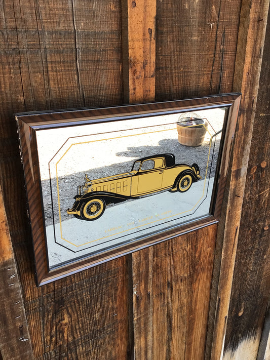 Vintage 1931 Cadillac (Lasalle V8 Coupe) Mirrored Wall Decor