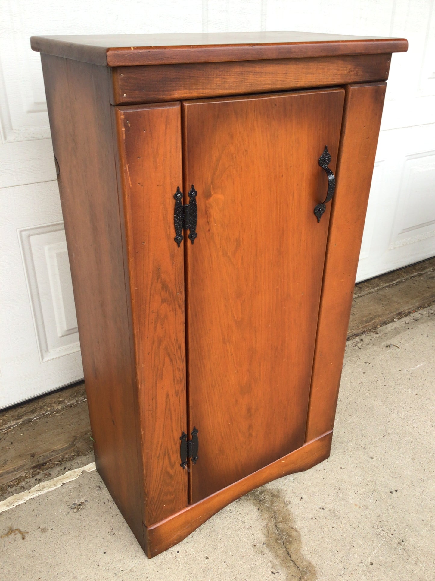 Vintage Solid Pine Small Storage Cabinet