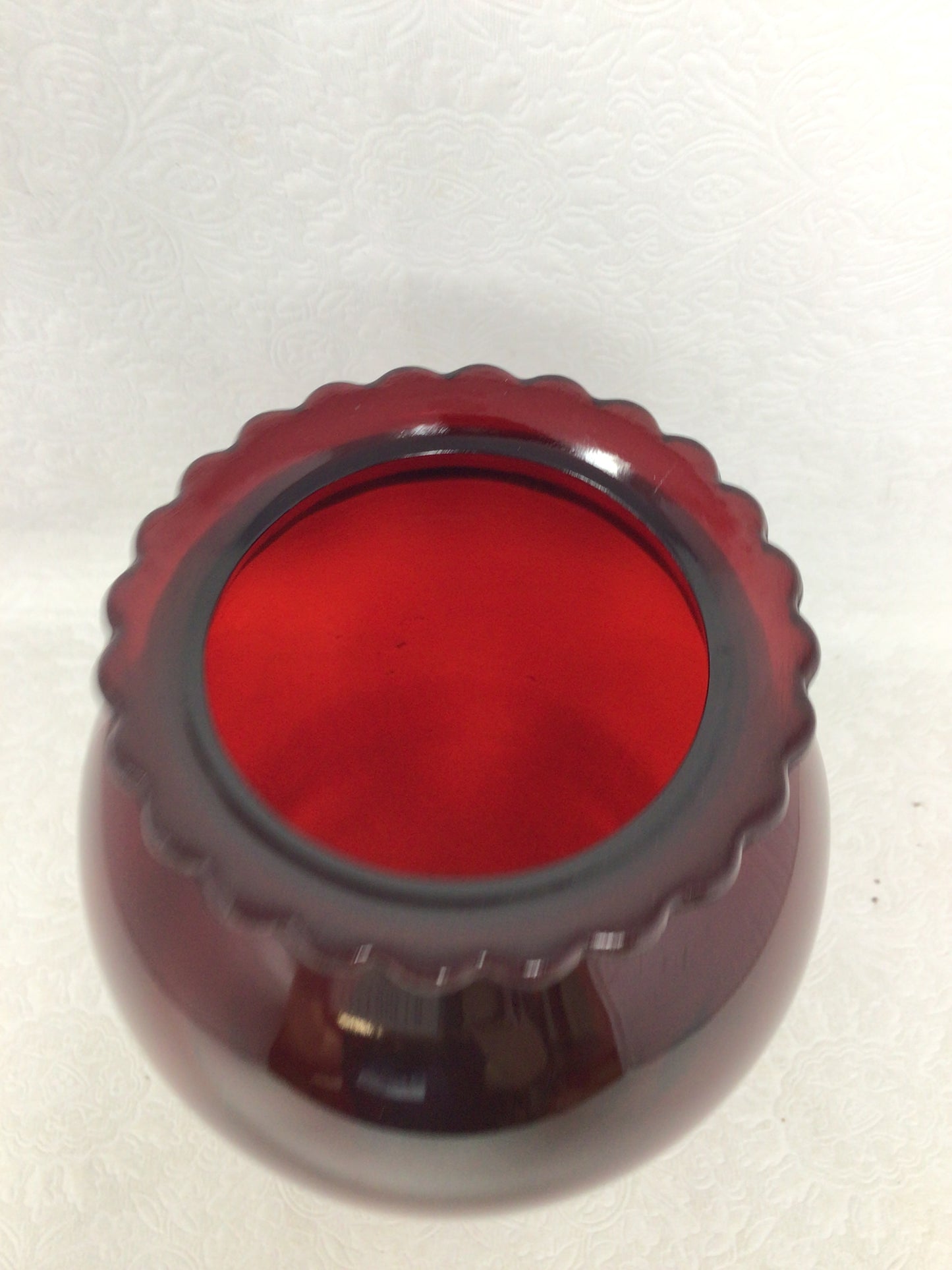 Royal Ruby Red Glass Vase