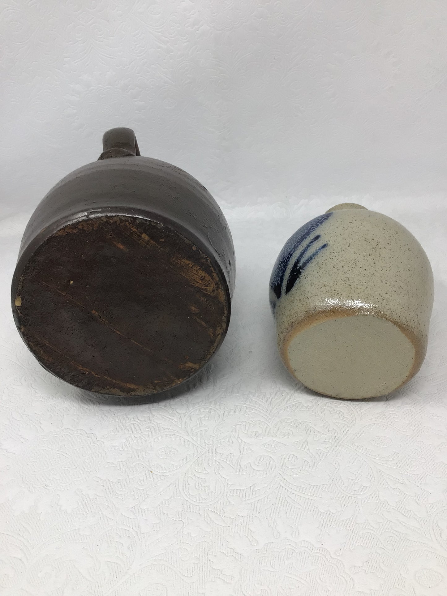 Set of Two Stoneware Jugs