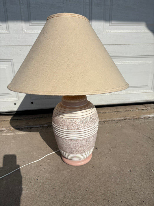 Pink Ceramic Table Lamp