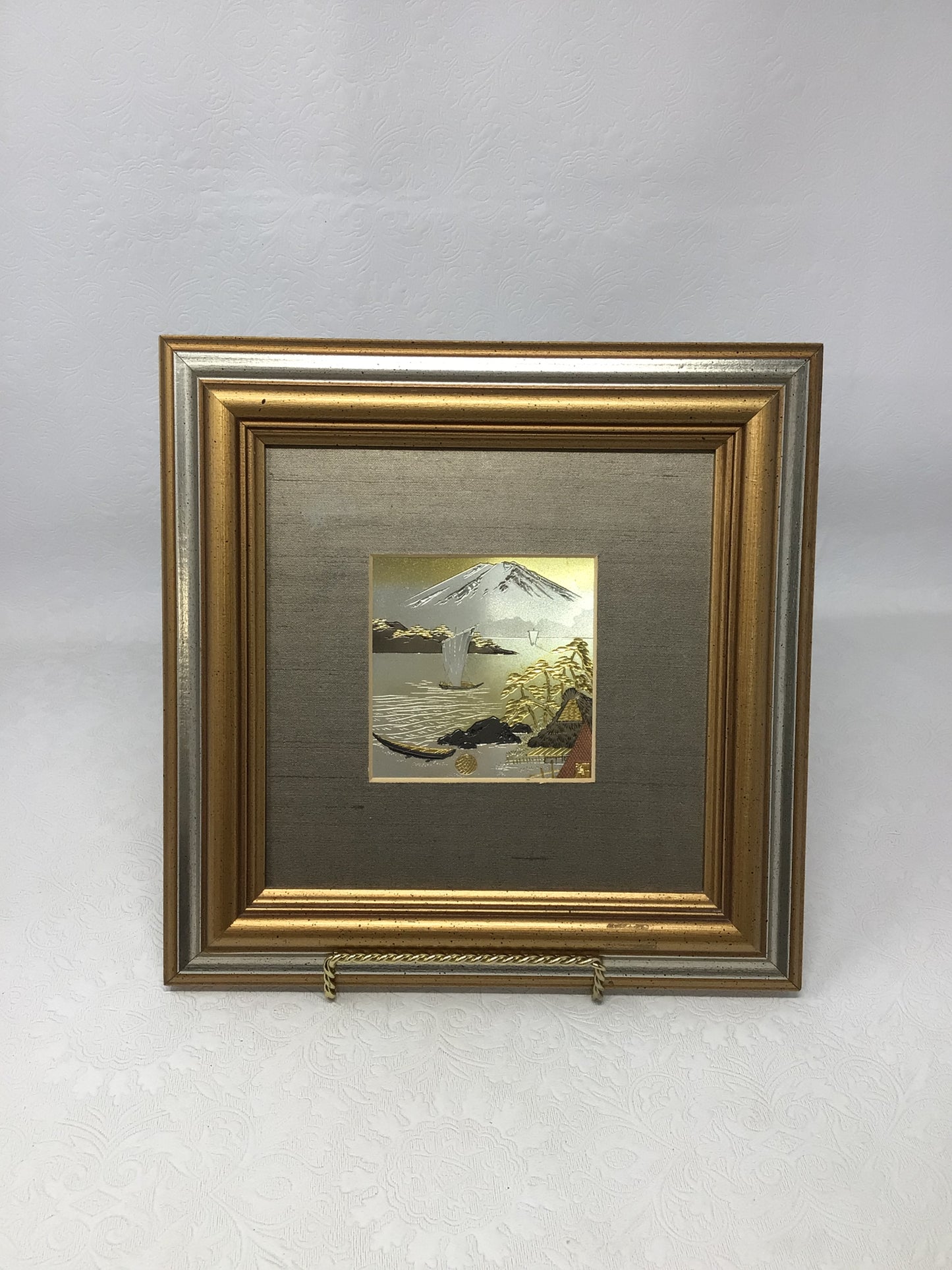 Vintage Framed Japanese Chokin Art Piece
