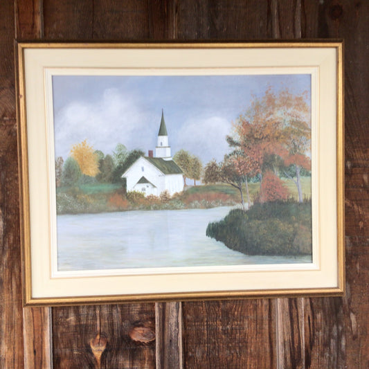 Oil on Canvas “Little White Church”
