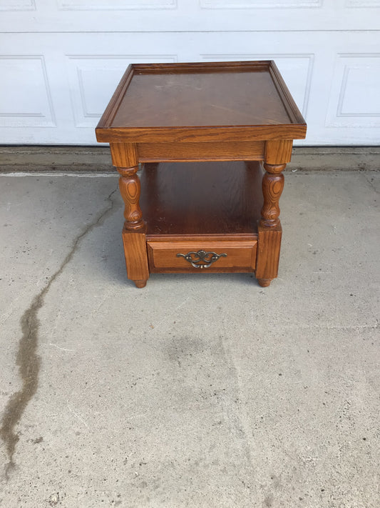 Rustic End Table