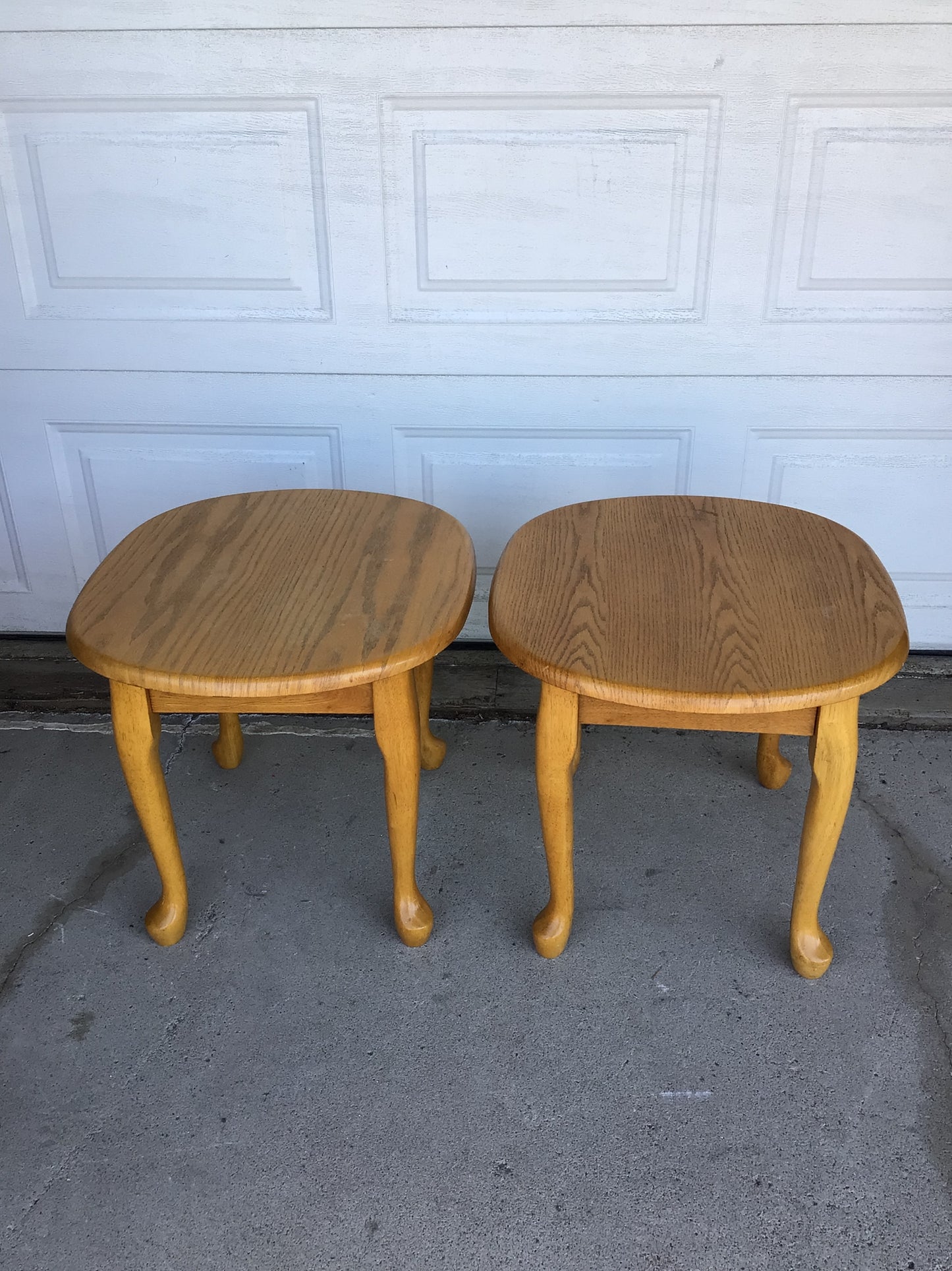 Oval End Table