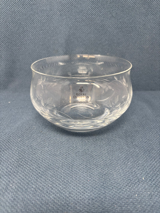 Hand Cut Royal Doulton Crystal Dish