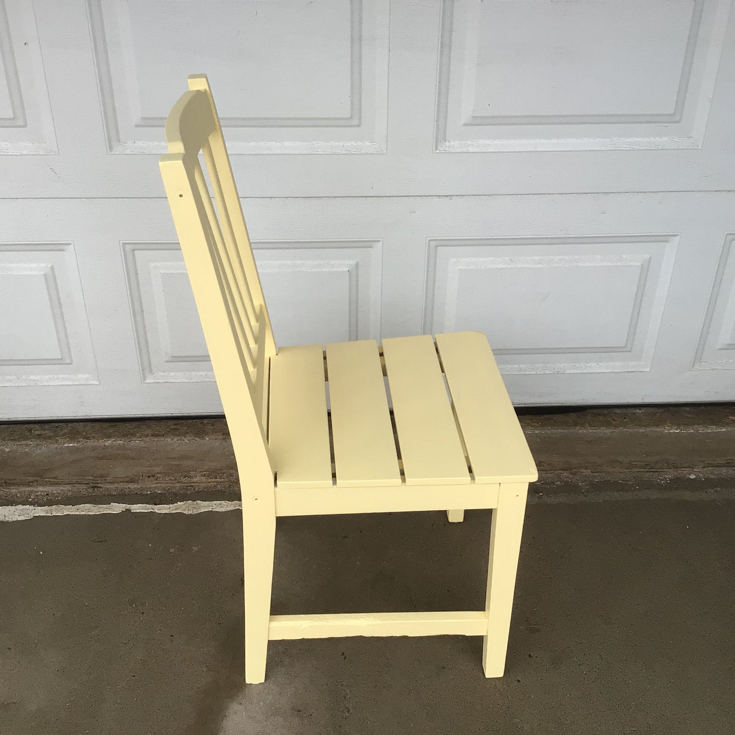 Pale Yellow Painted Chair