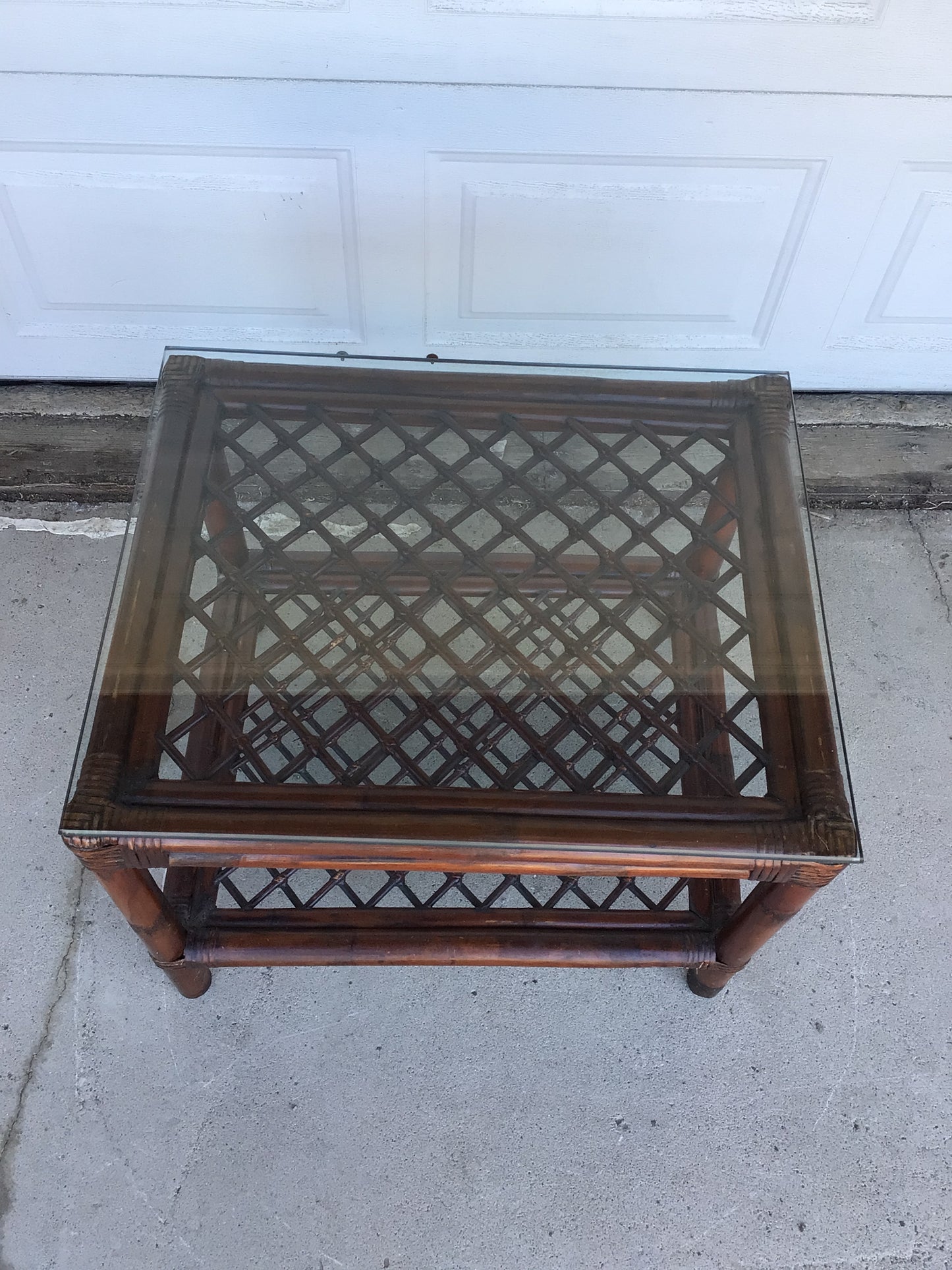 Rattan Side Table