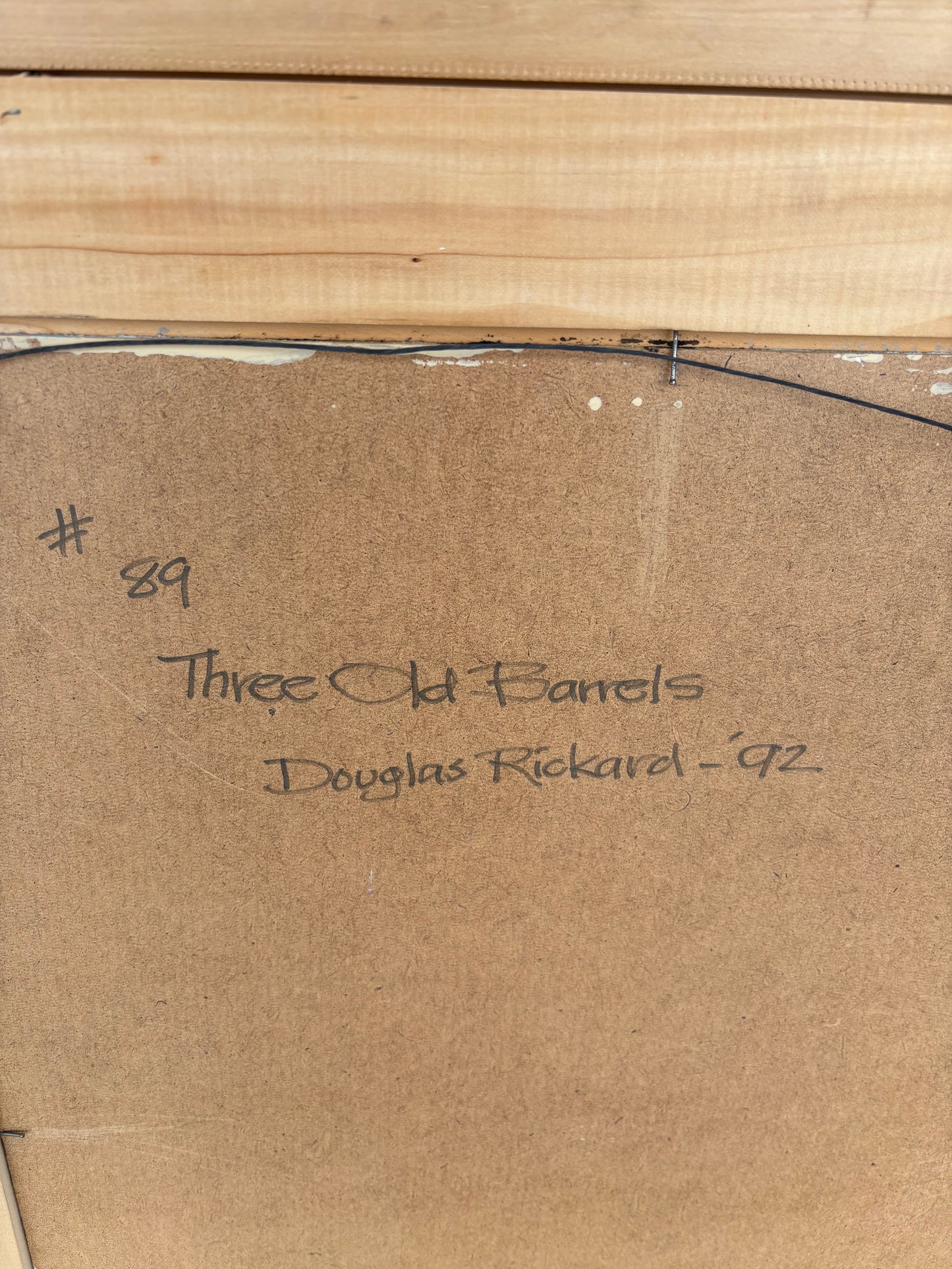 “Three Old Barrels” by Douglas Rickard