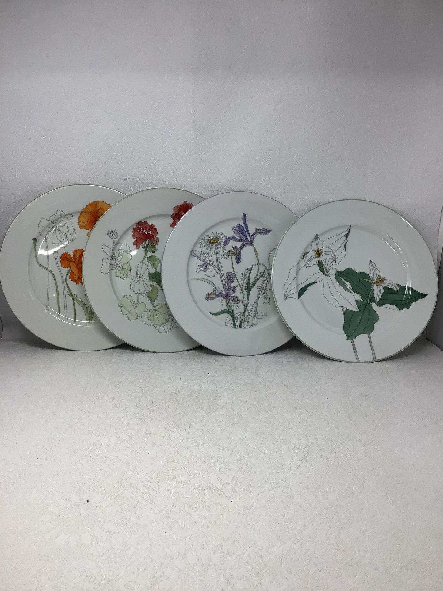 Botanical Floral Dinner Plates