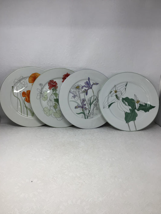 Botanical Floral Dinner Plates