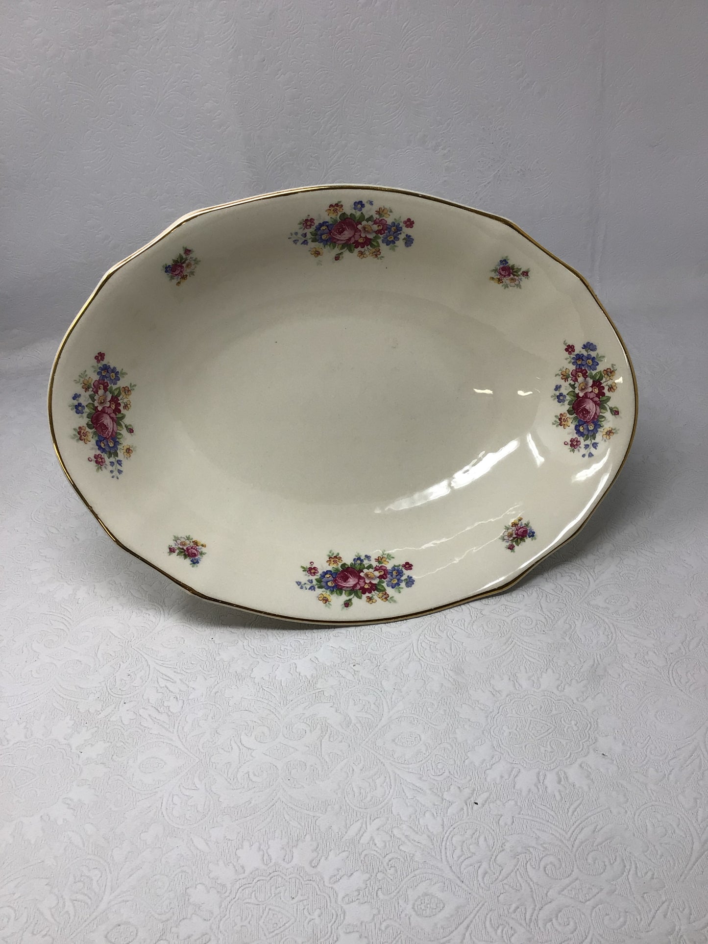 Floral Ivory Serving Set of 8 by Arabia