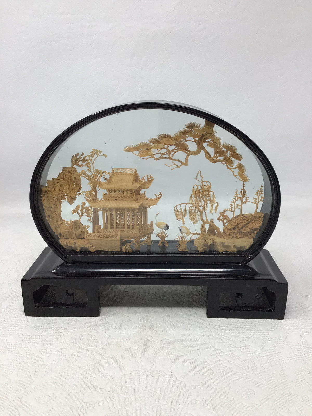 Chinese Cork Carving Diorama