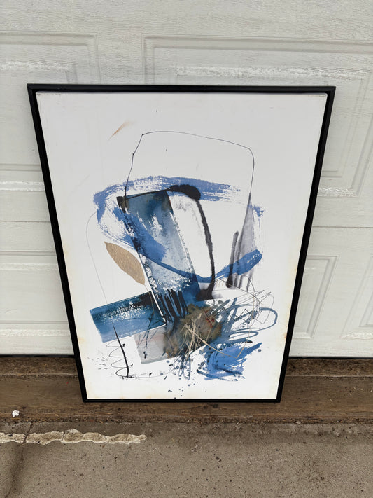 Blue Buzz 11 Abstract Art Piece #2