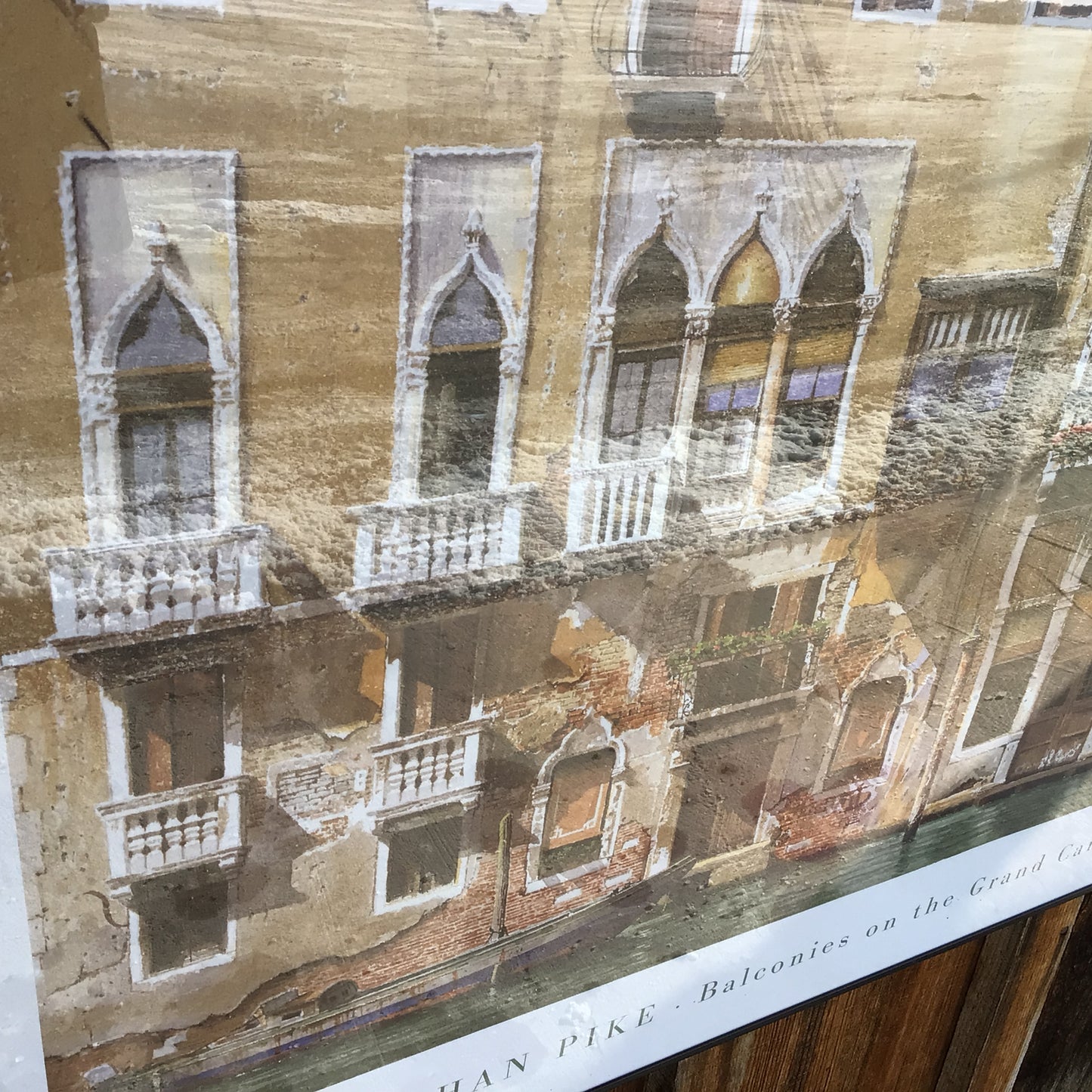 Print Of “Balconies The Grand Canal” By Jonathan Pike In Frame