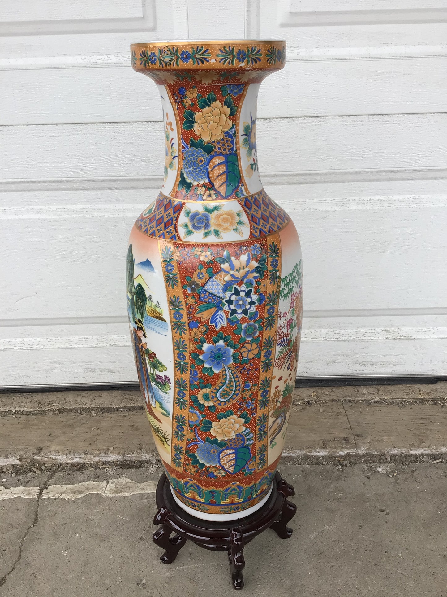 Japanese-style Satsuma Vase